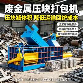 湖北卧式铜屑液压压块机废旧金属液压打包机线路板液压压块机图片