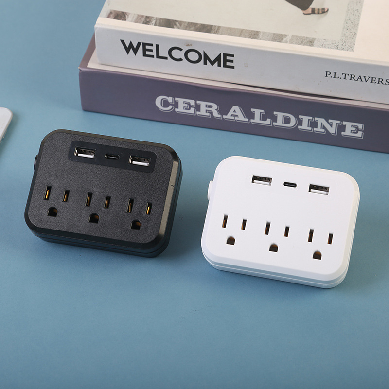 Enchufe de conversión portátil compacto, no ocupa espacio para llevar, enchufe de conversión modesto y simple, hermoso y práctico