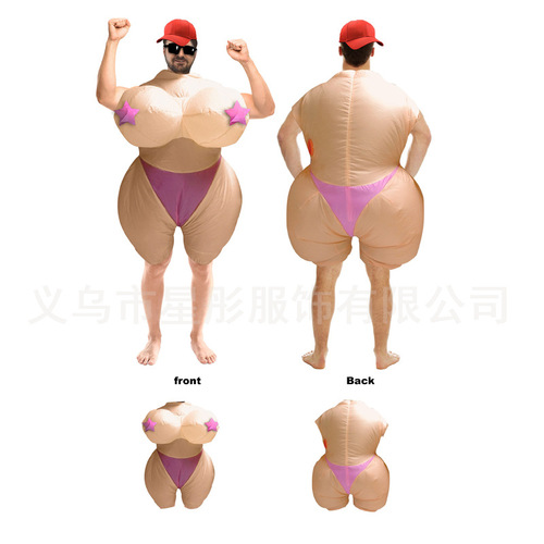 Creative toy Halloween inflatable costume walking figure costume performance suit company party pranks Bobo inflatable costume performance suit