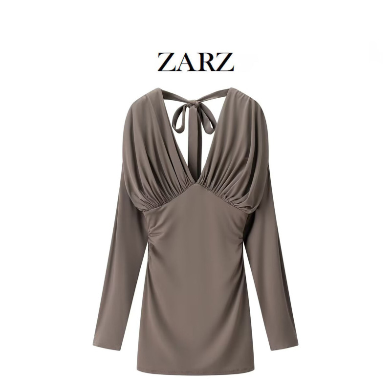 Zarz Homemade European and American Style New Women's Clothing, Fashionable and Casual Classic Fluffy Short Dress Zarz Homemade European and American Style New Women's Clothing, Fashionable and Casual Classic Fluffy Short Dress