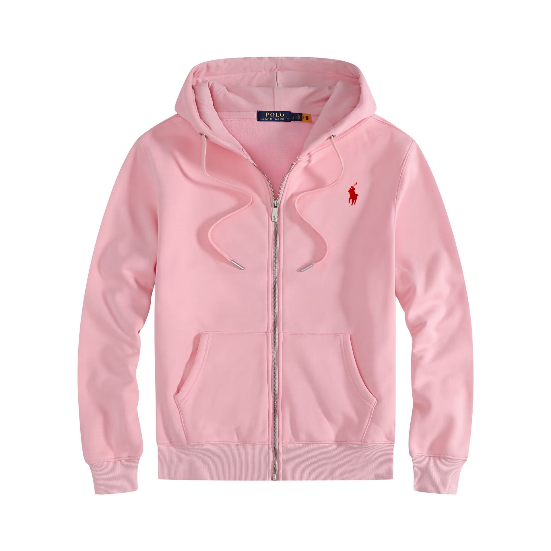 With zipper, fuchsia