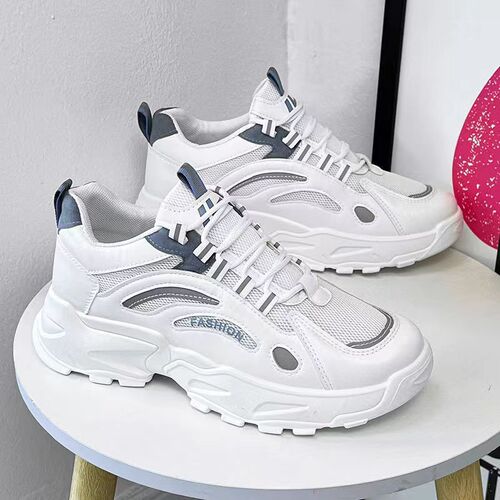 2024 spring new ins casual sports dad trendy shoes trendy running height increasing men's shoes versatile small white sneakers