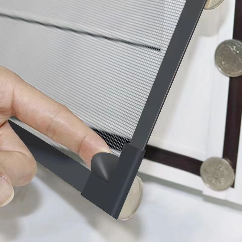 Fabricante de fuente de malla de ventana magnética autoadhesiva de malla de ventana magnética autoinstalada Velcro desmontable de malla de ventana magnética anti-mosquitos