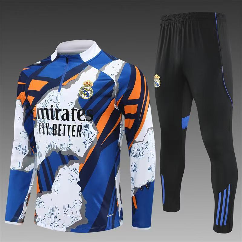 adidas Real Madrid 23/24 Pre-Match Set 2-Piece Blue/Black
