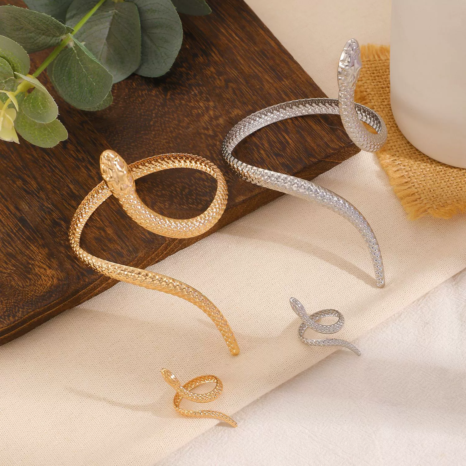 (Cross-border trading), fashionable yellow bracelet, adjustable ring, set, European style, high-quality style