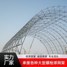 螺栓球网架大跨度钢结构屋面体育馆加油站煤棚遮阳棚空间网格工程