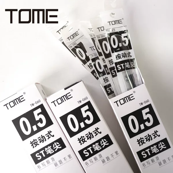 20 boxed refill press brush pen original refill ST gourd head black water pen neutral refill wholesale
