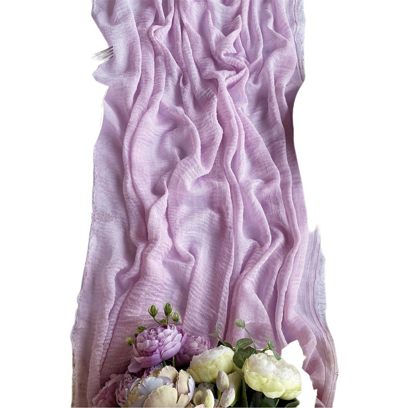 Transfronterizo queso paño tabla corredor crepe mantel hilo de seda decoración del banquete de boda Amazon color sólido boda Hotel