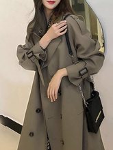 风衣女款2025新款外套中长款韩系小个子英伦风感春夏大衣