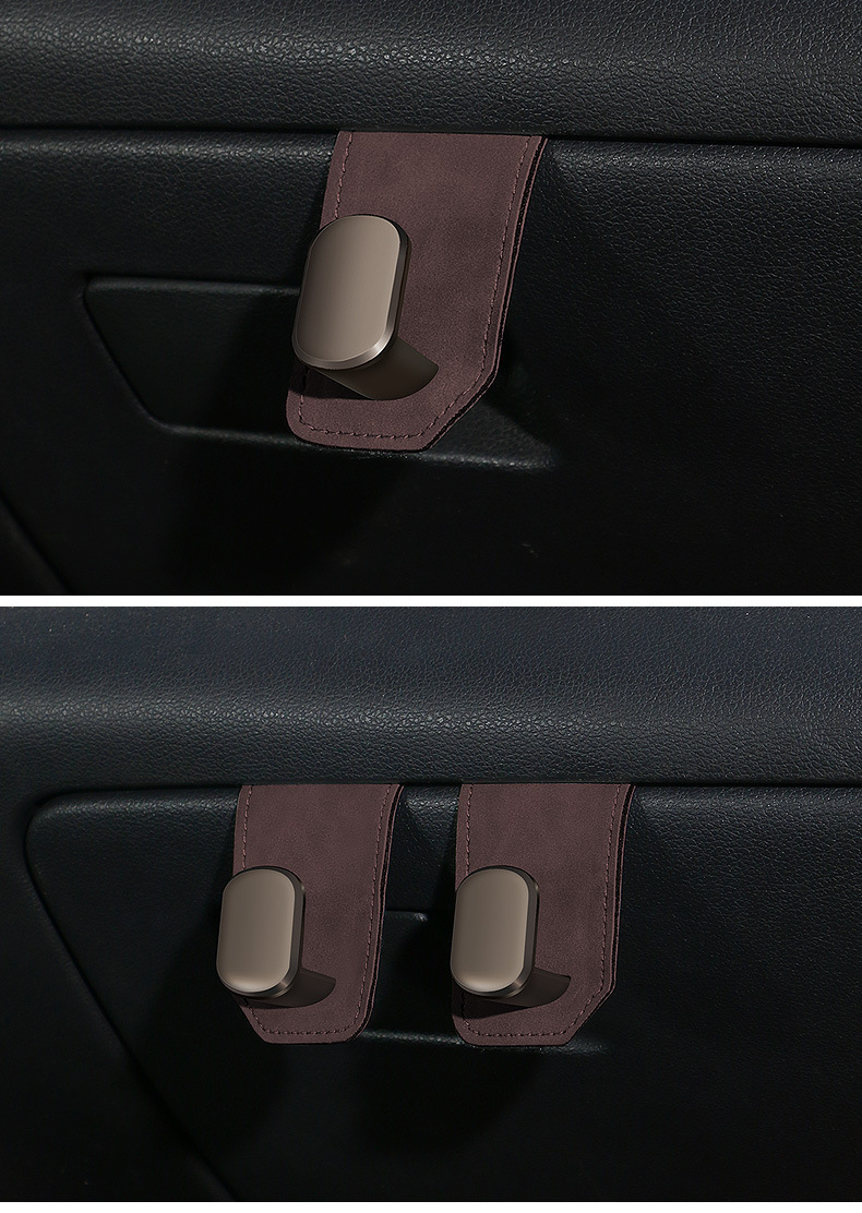 New Alloy Car Glove Box with Suede Hook Interior Modification Front Passenger Box Car Storage