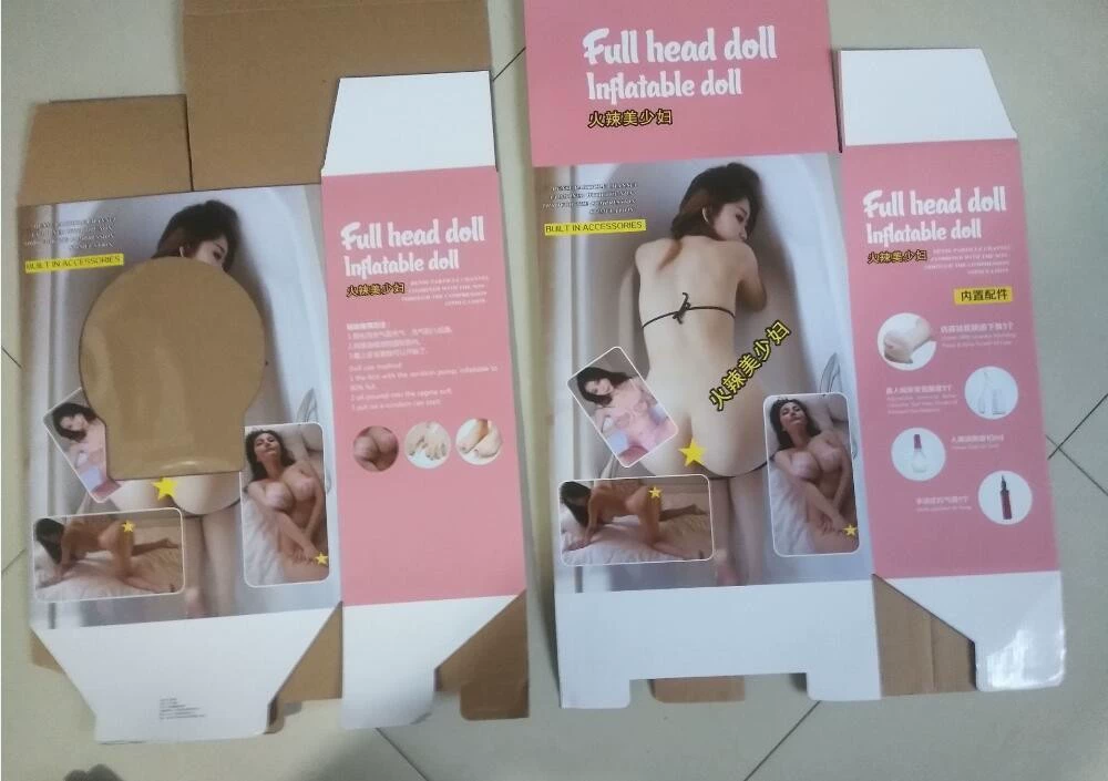Надувная мужская кукла, полутвёрдое полнотелое исполнение, цветная коробка для вендинга, 28×17×40 см