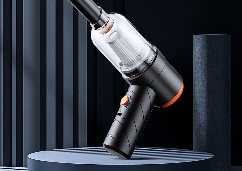 Cross-Border Car Vacuum Cleaner with Suction and Blowing Functions, Wireless, High Suction Power, Handheld, Portable, Mini, Super Strong for Car Use, Interior Dust Blowing