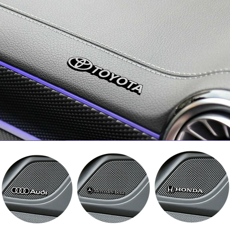 AliExpress Amazon трансграничные автомобильные металлические наклейки динамик логотип автомобиля динамик аудио наклейки внутренняя модификация украшения