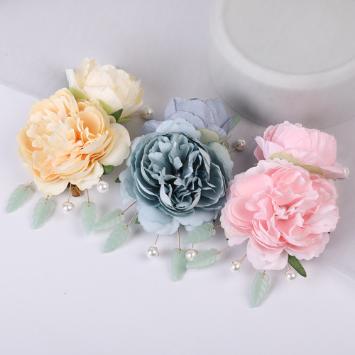 Hanfu silk flowers hair flower for women girls ancientry tire ZanHua children headdress flower fairy princess empress act the role of side hairpin