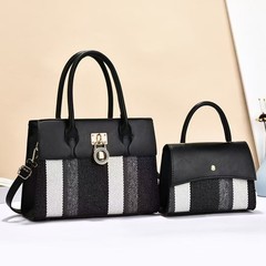 两件套子母包2025女士手提包简约撞色设计单肩斜挎包跨境bags