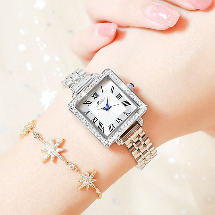 Meibin Merbin Fashion Ladies Watch square digital three -pin Roman…