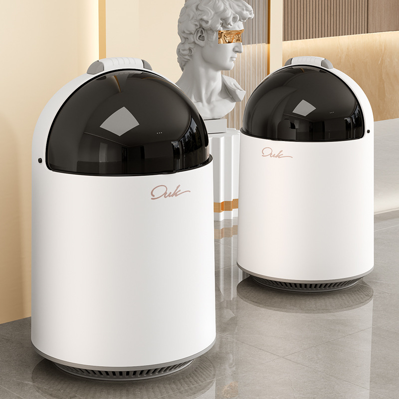 Trash Can for Home Use in Living Room, Bedroom, Desktop, Kitchen, Bathroom, Automatic Adsorption, Bag Replacement, Garbage Bag, Waste Paper Basket