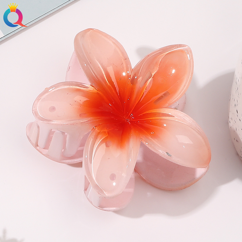 22g Weight Hair Claws Hair Accessories Type 1 Piece Quantity Holiday Occasion Plastic Material Flower Pattern Women'S Gender Sweet Style Women's Sweet Flower Plastic Hair Claws 8