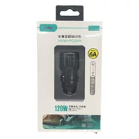 F024 полностью совместим с автомобильным зарядным устройством 100W + PD20W Super Flash Charger Автомобильный адаптер A + C