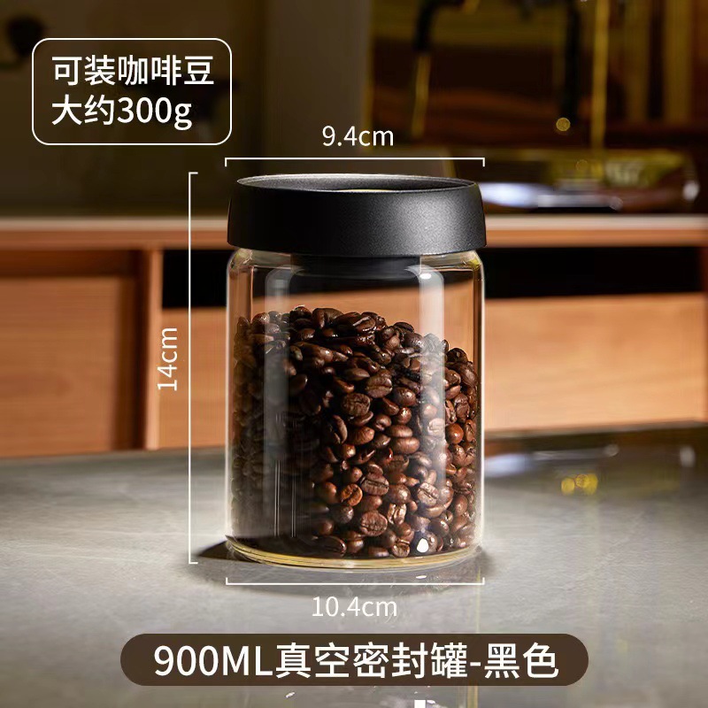 900 ML frasco de vacío negro