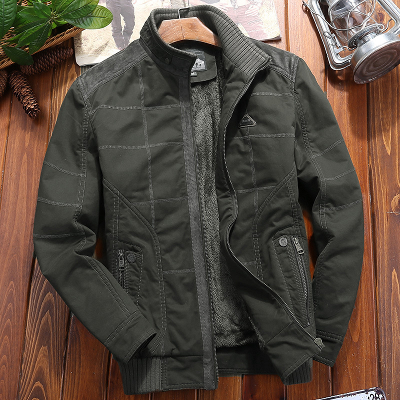 Al por mayor transfronterizo nueva ropa de algodón hombre ropa de algodón y abrigo de terciopelo corto abrigo grande al por mayor 518