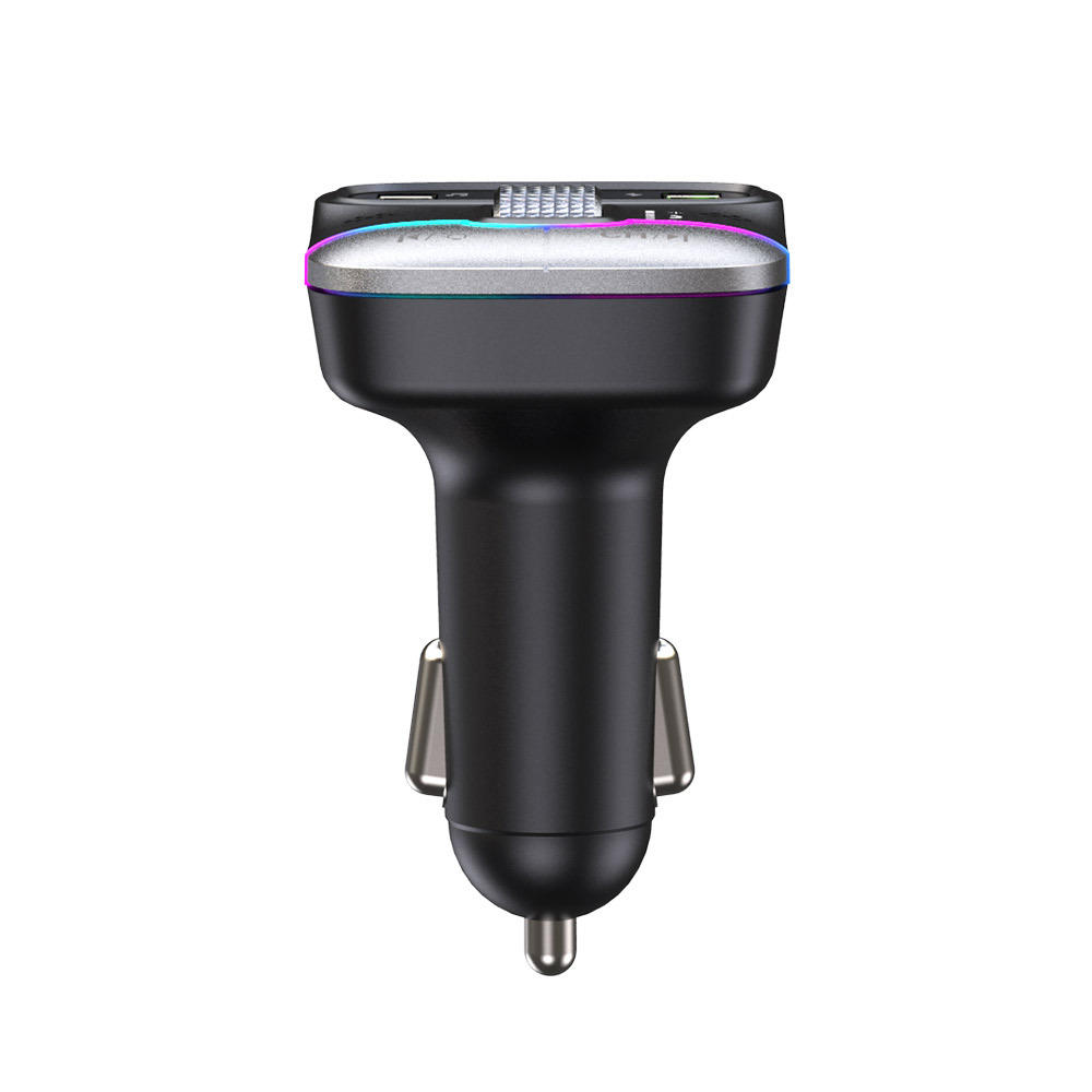 Car Charger And Bluetooth Fm Transmitter With Digital Display_voghion.com