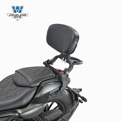 multifunctional folding backrest modification, Motorcycle tail - cu525-multi-function-backrest-black-front-and-rear-telescopic-height-adjustable