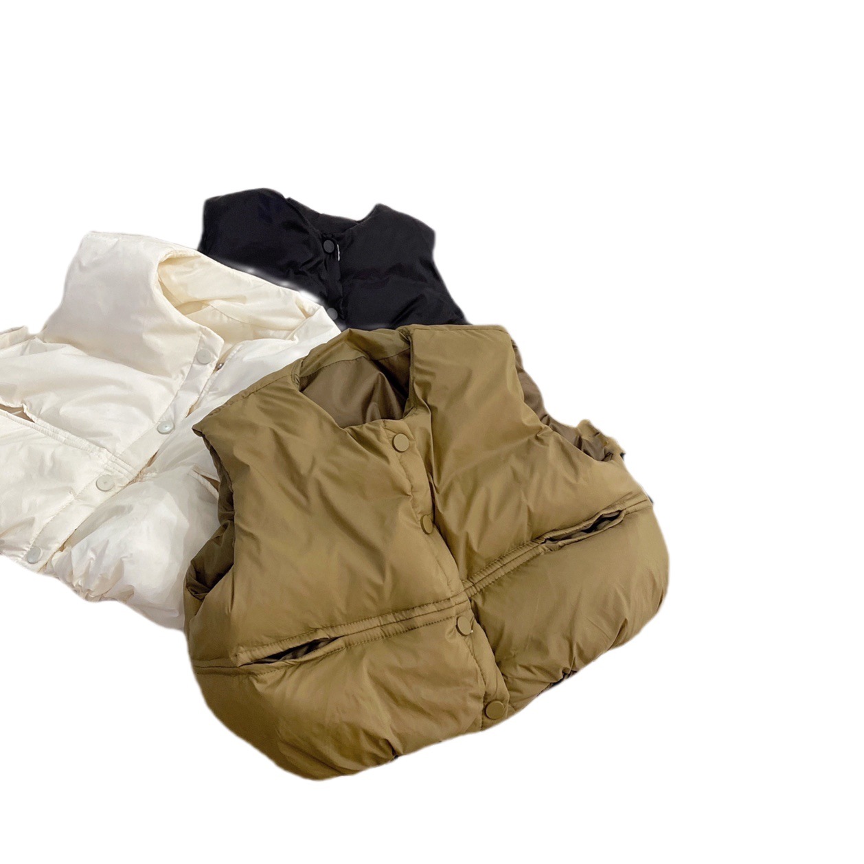 Corea del Sur ropa para niños Chaleco de invierno engrosada niños y niñas sueltos estilo coreano Chaleco de algodón Chaleco de Bebé Ropa exterior moda