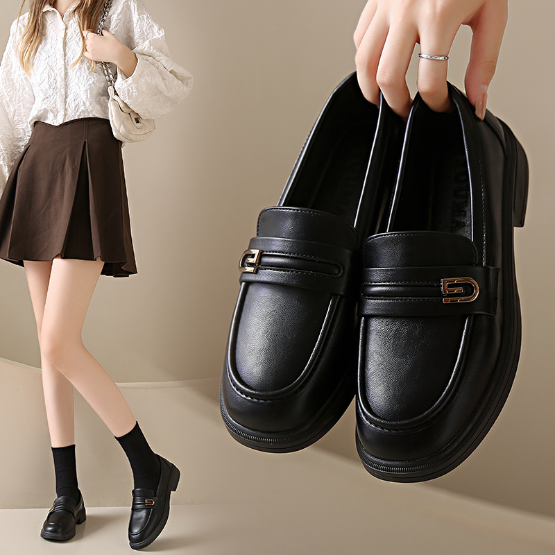 Loafers English style platform