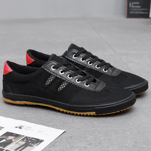 Wholesale volleyball shoes for men and women, martial arts sports shoes, tendon-soled canvas shoes, non-slip breathable test shoes, lightweight tennis shoes