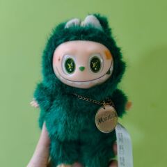 LV墨绿色拉布布挂件可爱泡泡玛特拉布布搪胶毛绒玩偶潮玩公仔挂件