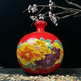 家用陶瓷密封土陶酒罐绍兴酒坛黄酒窖藏10斤装空酒瓶仿古酒壶批发