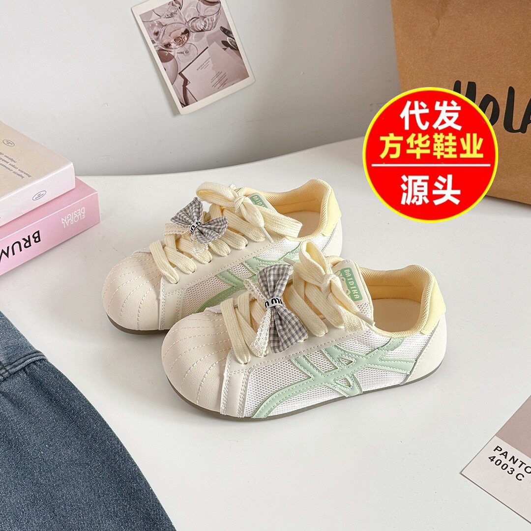 Redonda cabeza casual zapatos blancos para mujeres 2026 verano nuevo ligero red transpirable versátil zapatos de tablero de estudiantes