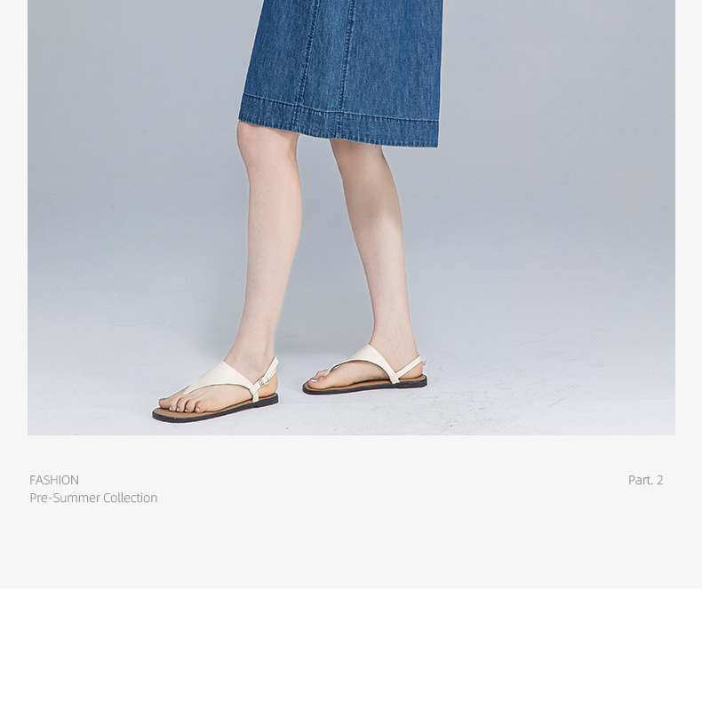 Váy denim ống thẳng cổ tròn không tay dáng rộng — Màu xanh lam chi tiết 5