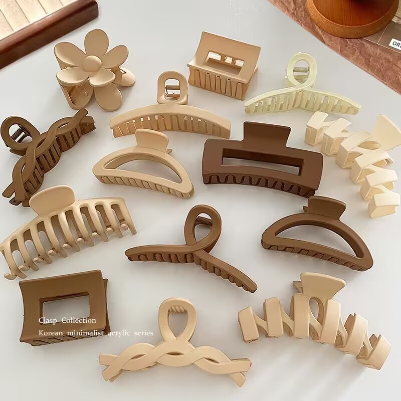 发夹女鲨鱼夹8件套大号抓夹感后脑勺盘发夹发卡头发爪子头饰