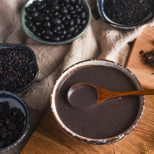 [Drop shipping] Walnut sesame black bean powder walnut mulberry powder nutritious breakfast black sesame paste