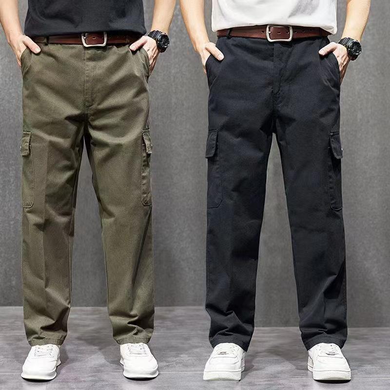 工作裤男耐磨宽松耐脏工作服装建筑工地电焊工多口袋直筒一件批发|undefined