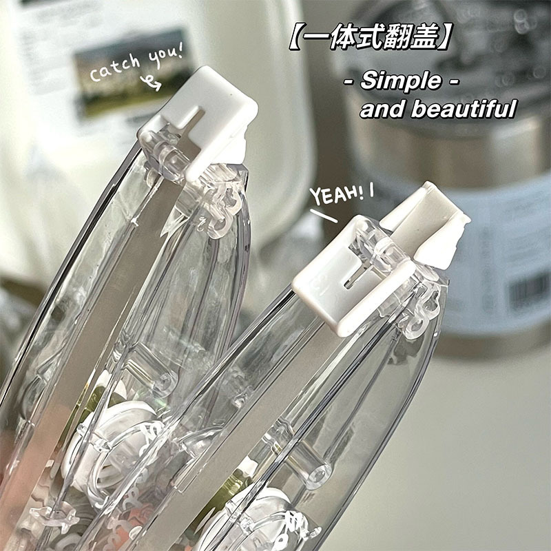 Pequeño libro rojo explosivo tipo de oliva corrección correa de alto valor sin impresión correa de rectificación transparente correa de corrección simple para estudiantes