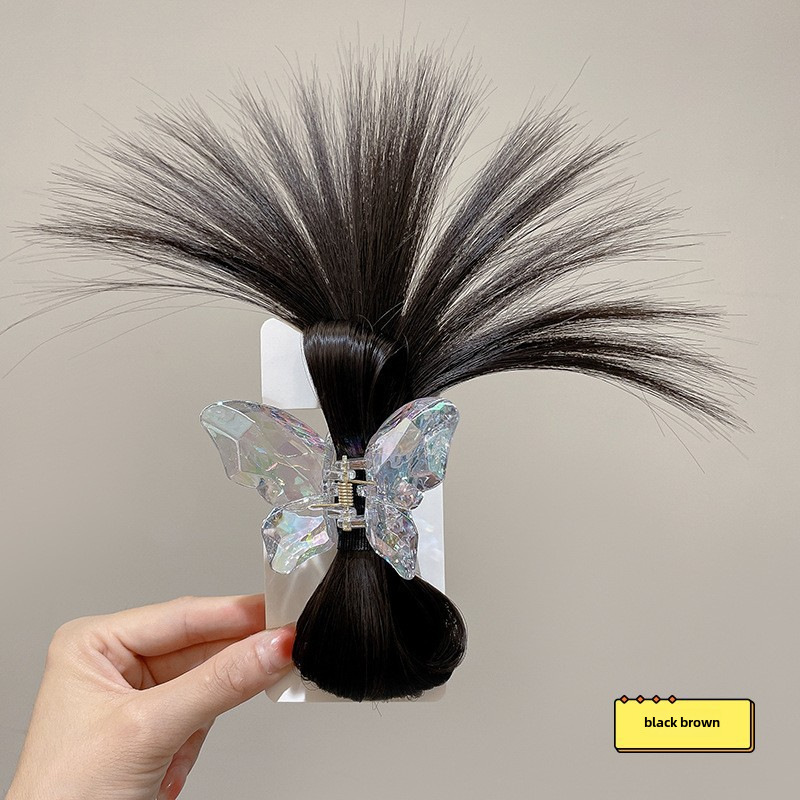 Slinka franču vistas spalvas parūka, volejbola galva, tauriņa satvēriens, zirgaste, matadata, sieviešu muguras karote, pussieta matu galvassega, matadata_voghion.com