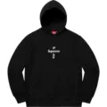 Black hooded plus fleece cross