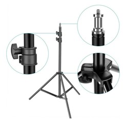 2.1 meter photography light stand, live broadcast light stand, triangle thermometer stand, telescopic equipment lighting tripod manufacturer
