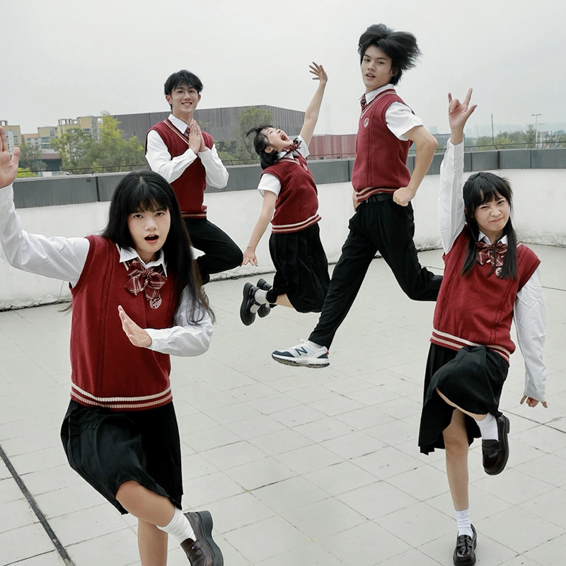 (2개) JK 조끼 조끼 칸타타 스포츠 회의 공연 교복 정장 중학생 고등학생 교복 정장