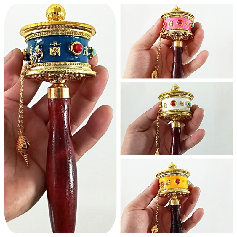 手回し式レトロ経典回転筒ハンドル、旅行写真撮影用装飾品、卸売、中国風、エスニックスタイル、メタルペンダント付き|undefined
