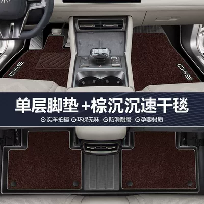 Mats for Byd Qin L 2024: Ayaqaltılar (Kovriklər) - suitable-for-2024-modelbyd-qin-l-dmi-brown-heavy-quick-drying-barefoot-carpet-double-layer-foot-pad