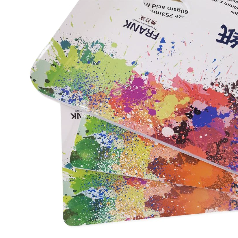 Односторонняя слеза портативная цветная бумага гуашь картина маслом акриловый пигмент Art Wash-Бесплатная цветная бумага оптом 30 страниц