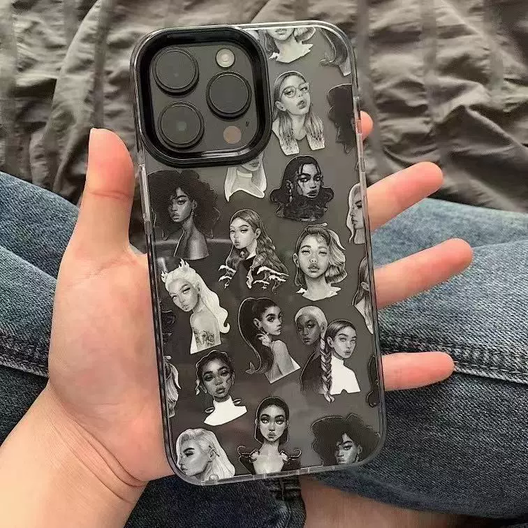 Аппле, iPhone 16, двухцветный чехол для телефона, iphone, 15promax