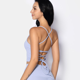 New Autumn Ins European and American Cross-Border Source Sports Gym Running Large Backless Sexy Bra Yoga Wear