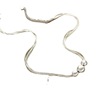 Matte chain, brand necklace, silver 925 sample, 16 gram, European style, light luxury style