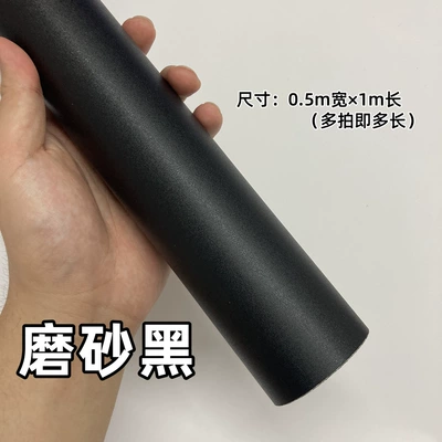 color-changing, Auto Color Change Film - pet-black-warrior-matte-black-05m-wide-1m-long-default-item
