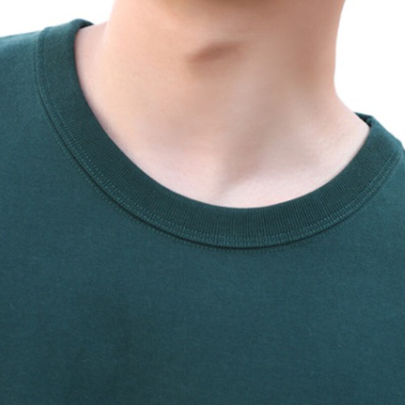 300g white heavy cotton padded sanding long sleeve T-shirt men's and women's lovers loose solid color base shirt autumn and winter